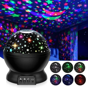 Proyector Galaxia LED · Luz Nocturna Cielo Estrellado Giratorio